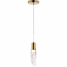 Bethel International MAT06P8G Gold LED Mini Pendant Light