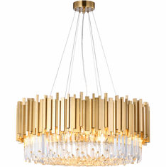 Bethel International MU10C28G Gold 28" Pendant Light
