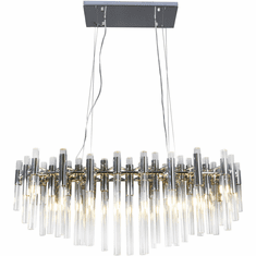 Bethel International MU22CH Chrome LED Kitchen Island Light