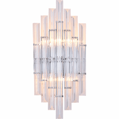 Bethel International MU26W19CH Contemporary Chrome Sconce Lighting
