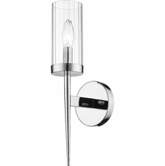 Bethel International MU27W17CH Modern Chrome Wall Lighting Sconce