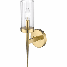 Bethel International MU27W17G Contemporary Gold Lighting Sconce