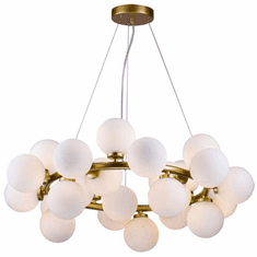 Bethel International MU28 Contemporary Gold LED Chandelier Lamp