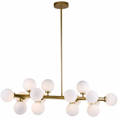 Bethel International MU29 Contemporary Gold LED Kitchen Island Lighting