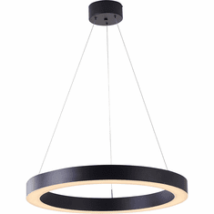 Bethel International MU30BC25B Contemporary Matte Black LED 25.5" Hanging Pendant Lighting