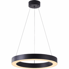 Bethel International MU30CC21B Contemporary Matte Black LED 21.6" Pendant Lighting