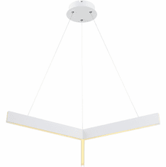 Bethel International MV03WH Modern White LED Pendant Light Fixture