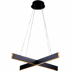 Bethel International MV04BLK Contemporary Black LED Pendant Lamp