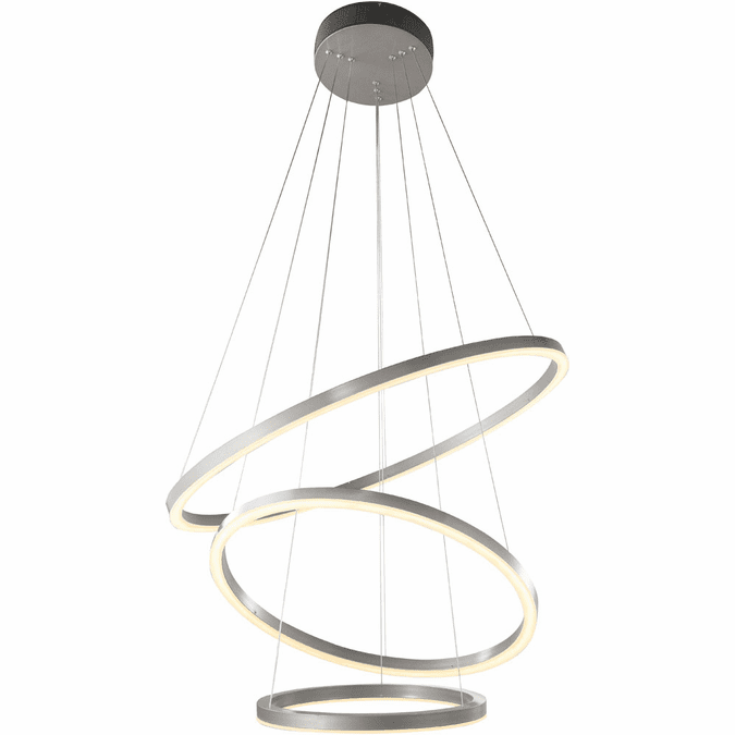 Bethel International OC18C31CH Contemporary Chrome LED Drop Lighting Fixture