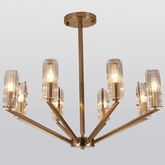 Bethel International ZL30C27CO Contemporary Copper Chandelier Light