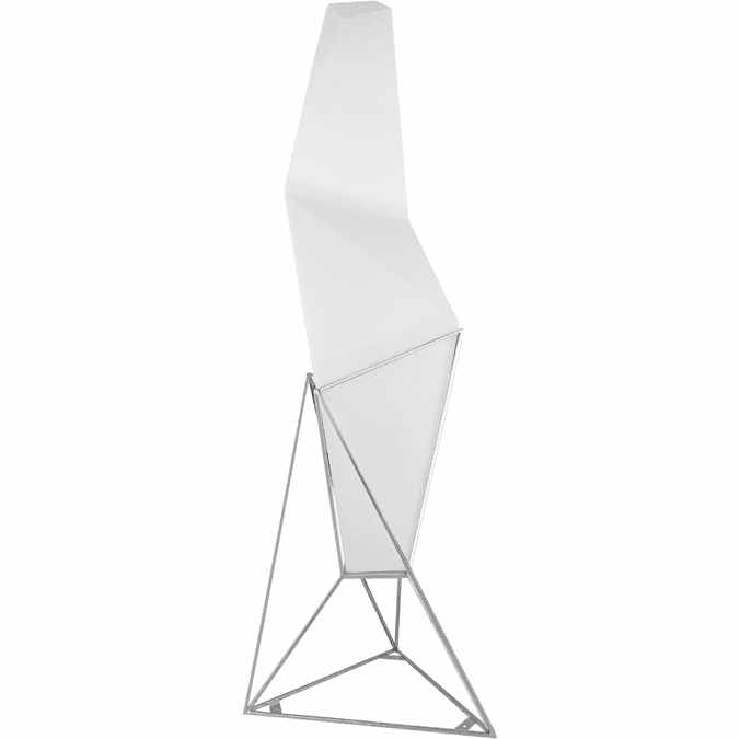 Bethel International ZP80 Modern Matte White LED Floor Lighting