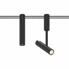 Bruck EXT-SKY-D-SW-10LM-90-40D-24-BK-BK SKYLINE Modern Black LED Catenary Down Home Track Lighting Head