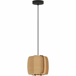 Bruck WEP-ALB-26-LE26-PBK-ASH-ASH Alba 26 Modern Black LED Mini Lighting Pendant