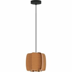 Bruck WEP-ALB-26-LE26-PBK-BCH-ASH Alba 26 Contemporary Black LED Mini Drop Ceiling Light Fixture