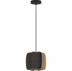 Bruck WEP-ALB-26-LE26-PBK-EBY-ASH Alba 26 Modern Black LED Mini Drop Ceiling Lighting
