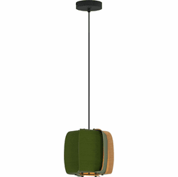 Bruck WEP-ALB-26-LE26-PBK-GRN-ASH Alba 26 Modern Black LED Mini Lighting Pendant