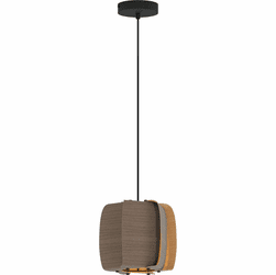 Bruck WEP-ALB-26-LE26-PBK-GYO-ASH Alba 26 Modern Black LED Mini Pendant Lighting