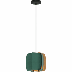 Bruck WEP-ALB-26-LE26-PBK-LPT-ASH Alba 26 Contemporary Black LED Mini Hanging Pendant Lighting