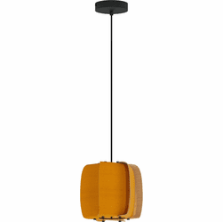 Bruck WEP-ALB-26-LE26-PBK-OCH-ASH Alba 26 Modern Black LED Mini Pendant Lighting