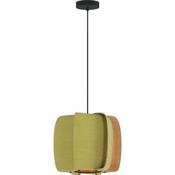 Bruck WEP-ALB-40-LE26-PBK-PGR-ASH Alba 40 Contemporary Black LED 16" Hanging Light Fixture