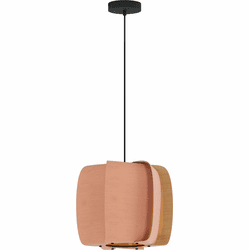 Bruck WEP-ALB-40-LE26-PBK-ROS-ASH Alba 40 Modern Black LED 16" Hanging Lamp