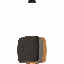 Bruck WEP-ALB-54-LE26-PBK-EBY-ASH Alba 54 Modern Black LED 21" Drop Lighting Fixture