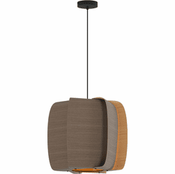 Bruck WEP-ALB-54-LE26-PBK-GYO-ASH Alba 54 Modern Black LED 21" Lighting Pendant