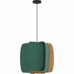 Bruck WEP-ALB-54-LE26-PBK-LPT-ASH Alba 54 Modern Black LED 21" Ceiling Pendant Light