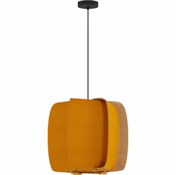 Bruck WEP-ALB-54-LE26-PBK-OCH-ASH Alba 54 Modern Black LED 21" Ceiling Pendant Light