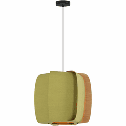 Bruck WEP-ALB-54-LE26-PBK-PGR-ASH Alba 54 Modern Black LED 21" Pendant Light