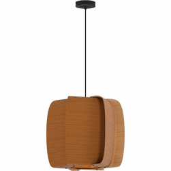 Bruck WEP-ALB-54-LE26-PBK-PTB-ASH Alba 54 Modern Black LED 21" Drop Ceiling Lighting
