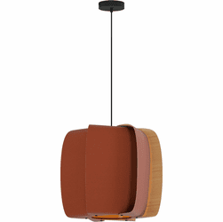 Bruck WEP-ALB-54-LE26-PBK-TRC-ASH Alba 54 Contemporary Black LED 21" Hanging Light