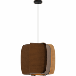 Bruck WEP-ALB-54-LE26-PBK-WNG-ASH Alba 54 Contemporary Black LED 21" Lighting Pendant
