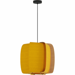 Bruck WEP-ALB-54-LE26-PBK-YLW-ASH Alba 54 Contemporary Black LED 21" Ceiling Light Pendant