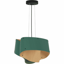 Bruck WEP-CAR-45-LE26-PBK-LPT-ASH Carlotta 45 Contemporary Black LED 17" Drop Ceiling Lighting