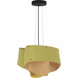 Bruck WEP-CAR-45-LE26-PBK-PGR-ASH Carlotta 45 Modern Black LED 17" Hanging Lamp