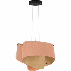 Bruck WEP-CAR-45-LE26-PBK-ROS-ASH Carlotta 45 Modern Black LED 17" Pendant Lighting