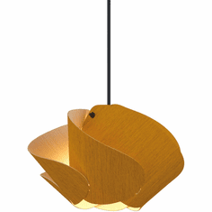 Bruck WEP-MAT-30-LE26-PBK-OCH-ASH Matilda Modern Ocher / Ash Pendant Light Fixture