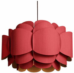 Bruck WEPBEL/76/RED/ASH WEP Bella 30" Contemporary Red Drop Ceiling Light Fixture