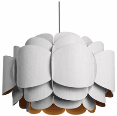 Bruck WEPBEL/76/WHT/ASH WEP Bella 30" Modern White Pendant Lighting Fixture