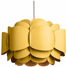 Bruck WEPBEL/76/YLW/ASH WEP Bella 30" Modern Yellow Pendant Light Fixture