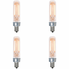 Bulbrite 861408 Nostalgic Contemporary LED T6 2100K Filament (pack of 4) Bulbs
