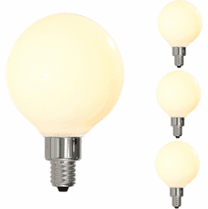 Bulbrite 862894 Grand Filament Modern LED 4W G16 Filament Milky Bulbs (pack of 4)