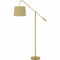 Cal BO-3026FL-AB Fishing Rod Modern Antique Brass Floor Light