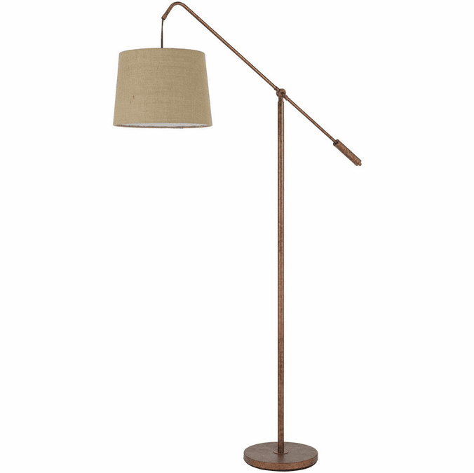 Cal BO-3026FL-RU Fishing Rod Modern Rust Floor Light