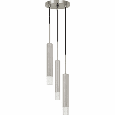Cal FX-3723-3P-BS Modern Gun Metal LED Multi Lighting Pendant