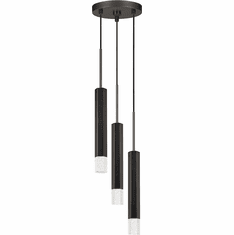 Cal FX-3723-3P-GM Modern Gun Metal LED Multi Pendant Lamp