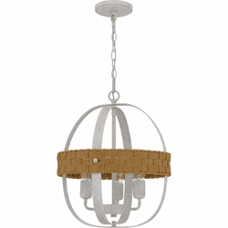 Cal FX-3816-3 Barton White Washed Pendant Lamp