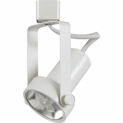 Cal HT-121-WH Contemporary White LED Track Lighting Kit Flush Mount Lighting Fixture