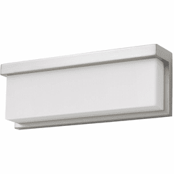 Cal LA-8035-13 Almeria Brushed Steel LED 13" Bathroom Sconce